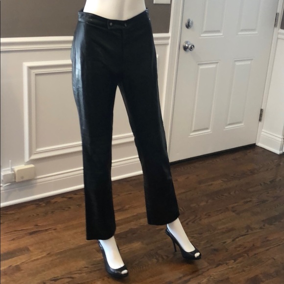 Ralph Lauren vintage leather pants size 6 - Picture 1 of 4